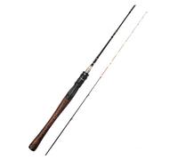 Canna da Pesca Telescopica per Zattera | composito carbonio - legno | titanio, azione morbida - 2 sezioni - per la pesca sportiva, per la pesca in barca