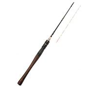 Canna da Pesca Telescopica per Zattera | composito carbonio - per laghi e stagni, legno, titanio - 2 sezioni - per la pesca in fiume, per la pesca in zattera