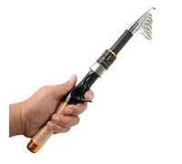 Canna da pesca telescopica, portatile, allungabile, compatta, attrezzatura da pesca portatile con comfort di lancio per acqua salata, fiume, lago, barca, kayak, ponti pescatori da viaggio