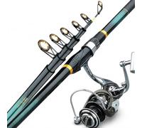 Canna da Pesca Telescopica Rigida | Materiale in carbonio, Canna Surfcasting, Pesca spigola, Per Campeggiatori