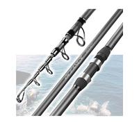 CANNA DA PESCA TELESCOPICA ULTRA LEGGERA IN FIBRA 2,7 MT MARE SPINNING LAGO