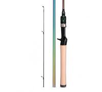 Canna da Pesca UL Due Sezioni, Arcobaleno, manico dritto, 1.98m