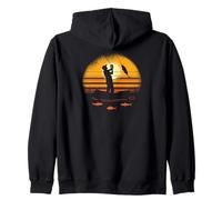 Canna da Pesca Vintage Fishing Fisherbarca Pesca Felpa con Cappuccio