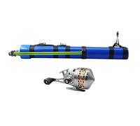 Canna Da Portatile, Attrezzatura Da Leggera Con Mulinello, Canna Da A Fionda Da Escursionismo, Per Persico Trota Pesce Gatto Acqua Salata Acqua Riva Pontile Fiume Ruscello Stagno