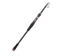 Canna da portatile in ghisa - Telaio telescopico girevole - Canna da telescopica per trota bassa, asta in ghisa di carbonio leggera per acqua
