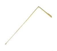 Canna da rabdomante variabile in acciaio inox, per ricerca acqua e posizionamento in acciaio, 50 cm, tassello argentato per rilevare energia flessibile per divinazione (oro)