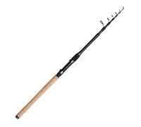 Canna da Spinning DAM Shadow Tele, Canna da Pesca, Canne da Spinning, Pesca Allround, Canna da Pesca Telescopica Premium per i pescatori che cercano versatilità e potenza, Unisex, Nero, 3m | 5-25g