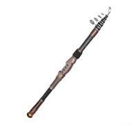 Canna da surf casting, pieghevole, 80 cm, compatta per le vacanze (2,1 m)
