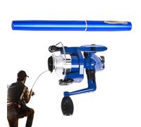 Canna da Tascabile - Canna Telescopica con Mulinello,Kit da 99 cm con Impugnatura Penna ed Ingranaggi Antiscivolo per Laghi Fiumi Bacini Uomini Donne Unisex