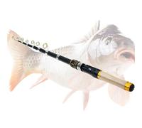 Canna da Telescopica per Adulti,Canna per Trote in Acque Dolci | Attrezzatura da per Spigola Trota Acqua Lago Fiume Argine Molo Kayak Escursionismo