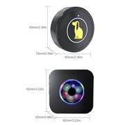Canna della porta wireless per i cani che vanno fuori - campanelli per cani per uscire | 5 Livelli di volume Pulsante di allenatore impermeabile per appartamento Accesso al cortile Accesso di segnalaz