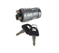 Canna di accensione Interruttore di accensione e avviamento con 3 posizioni, 3 terminali di collegamento, 2 chiavi, adatto per auto, moto, trattori, carrelli elevatori.