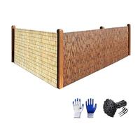 Canna di Bamboo Naturale Canne di Bambu Ombra Robusto Recinzione in bambù Privacy Recinzione di Canne per All'aperto, Vecchio Recinto, Patio, Giardini Balconi