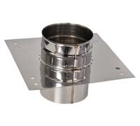 Canna Fumaria Centrale Top Plate con Attacco/Flangia Camino Register Piastra