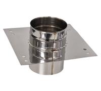 Canna Fumaria Centrale Top Plate con Attacco/Flangia Camino Register Piastra