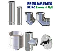 CANNA FUMARIA E FISSAGGI IN ACCIAIO INOX VARIE MISURE E COMPONENTI MADE IN ITALY [EEK: A++]