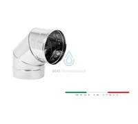 CANNA FUMARIA E FISSAGGI IN ACCIAIO INOX VARIE MISURE E COMPONENTI MADE IN ITALY [EEK: Conforme]