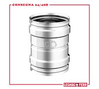 Canna Fumaria Fumisteria d. 140 mm Tubo Stufa Acciaio Inox Pesante 0,5 mm Apros