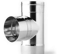 Canna Fumaria - Raccordo Braga a T 90° Monoparete ACCIAIO INOX AISI 316 -Vari Diametri- ø300