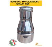 CANNA FUMARIA RIDUZIONE / MAGGIORAZIONE ACCIAIO INOX VARI DIAMETRI [EEK: A++]