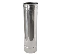 CANNA FUMARIA TUBO ACCIAIO INOX AISI 304 Monoparete 1 mt -TUTTE LE MISURE- ø180