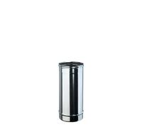 Canna fumaria tubo in acciaio inox monoparete Aisi 316 da 50 cm per pellet legna