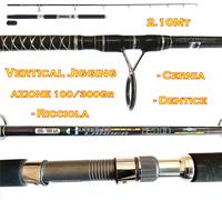 Canna Hightlander Azione 300Gr Vertical Jigging Potente Inchiku Mare Barca EH