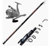 Canna Mulinello Pesca A Fondo Surfcasting Telescopica Beach Ledgering Gr. 100