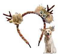 Canna per cani di Natale, adorabile fascia per cani a - banco per capelli renne a renna a | Per le feste del festival delle vacanze Decoration Gathering Daily Christmas