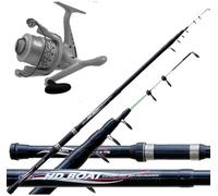 Canna Pesca Bolentino Metri 2,40 Con Mulinello E Filo Barca Sgombro Orata Fragolino Kit Combo Offerta