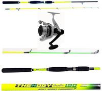 Canna Pesca Bolentino seppia EGING Barca Mulinello filo Kit Mare mt. 1,80