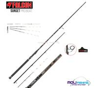 CANNA PESCA DALLA BARCA FALCON SUNSET PRO BOAT 240-270-300 CM AZ.100/250-3 VETTE