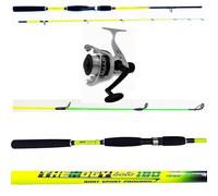 Canna Pesca Seppia bolentino EGING Spinning Barca Mare con Mulinello Filo Kit mt. 2,10