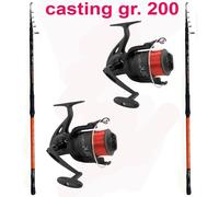 canna pesca surfcasting con mulinello mare surf casting kit 2 pezzi offerta