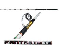 canna traina fantastik 12/20lb pesca traino serra dentice ricciola barca mare tp