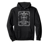 Cannabis Old 420 Weed Whisky THC Marca Indica & Sativa Felpa con Cappuccio