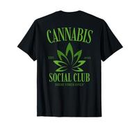 Cannabis Social Club | High Vibes Only Dope Weed Marijuana Maglietta