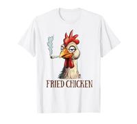 Cannabis Weed Lover 420 Pollo Affumicato Pollo Fritto Stoned Maglietta