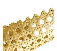 Cannage Rotolo per la riparazione di mobili, fettuccia in plastica e rattan, larghezza 40-55 cm, lunghezza 0,6-2 m, ideale per il restauro di sedie e tavoli da esterno (giallo, 4 pezzi)