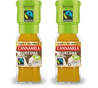 Cannamela - Fairtrade BIO, Curcuma macinata, Confezione da 36g. Ideale per carni bianche, zuppe, risotti, vellutate, pesce, formaggi spalmabili, yogurt e insalate