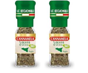 Cannamela - Le Regionali BIO, Salvia di Sicilia, Confezione da 14g. Ideale per carni, patate, paste al burro, verdure pastellate, zuppe e pesce