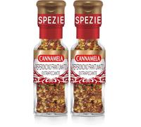 Cannamela, Linea Maxi Oro, Peperoncino Frantumato Extra Piccante, Confezione da 76g, Piccantezza e Sapore Deciso, Adatto a Sughi e Carni alla Brace, Ideale nelle Conserve