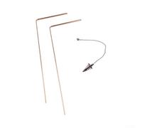 Canne da immersione professionali in rame massiccio per localizzare tesori e guarigione energetica, kit portatile 33 cm (3 pezzi)
