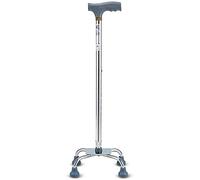Canne da passeggio stampelle stampelle per le stampelle anziane anti -skid per gli anziani stampelle a quattro zampe per le aste telescopiche mediche anziane, argento, stampella è così gentile da