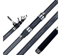 Canne Da Pesca Canna da pesca telescopica da surf spinning 3,6/4,2/4,5/5,0/5,30 metri in carbonio da viaggio surfcasting canna da pesca da riva(4.2m)