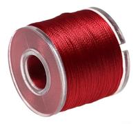 Canne da pesca da costruzione in nylon, 60-70 m, resistente all'usura, per il fissaggio di anelli di guida e riparazione fai da te, bobina in rosso, grigio, nero, blu, verde, 1-2 pezzi (2 pezzi rossi)