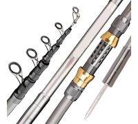 Canne Da Pesca Da Spinning Telescopiche Superhard 1.8M-3.6M Asta Da Lancio Ultraleggera A Lunga Distanza Con Canna Da Roccia E Sabbia(2.7 m)