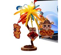 Canne di ciniglia artigianali,Canne di ciniglia, Kit di bastone di torsione di Capodanno, Set artigianale creativo di bastoncini intrecciati, pacchetto di hardware bastone colorato LED per