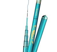 Canne Telescopica Canna da pesca leggera e di grandi dimensioni, canna for carpe argentate testa grossa, portatile, amo 10 m, con piattaforma palo lungo(6.3M)