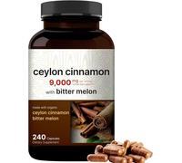 Cannella Ceylon Biologica 9.000mg 240Caps Non-GMO/Gluten Free Melone Amaro